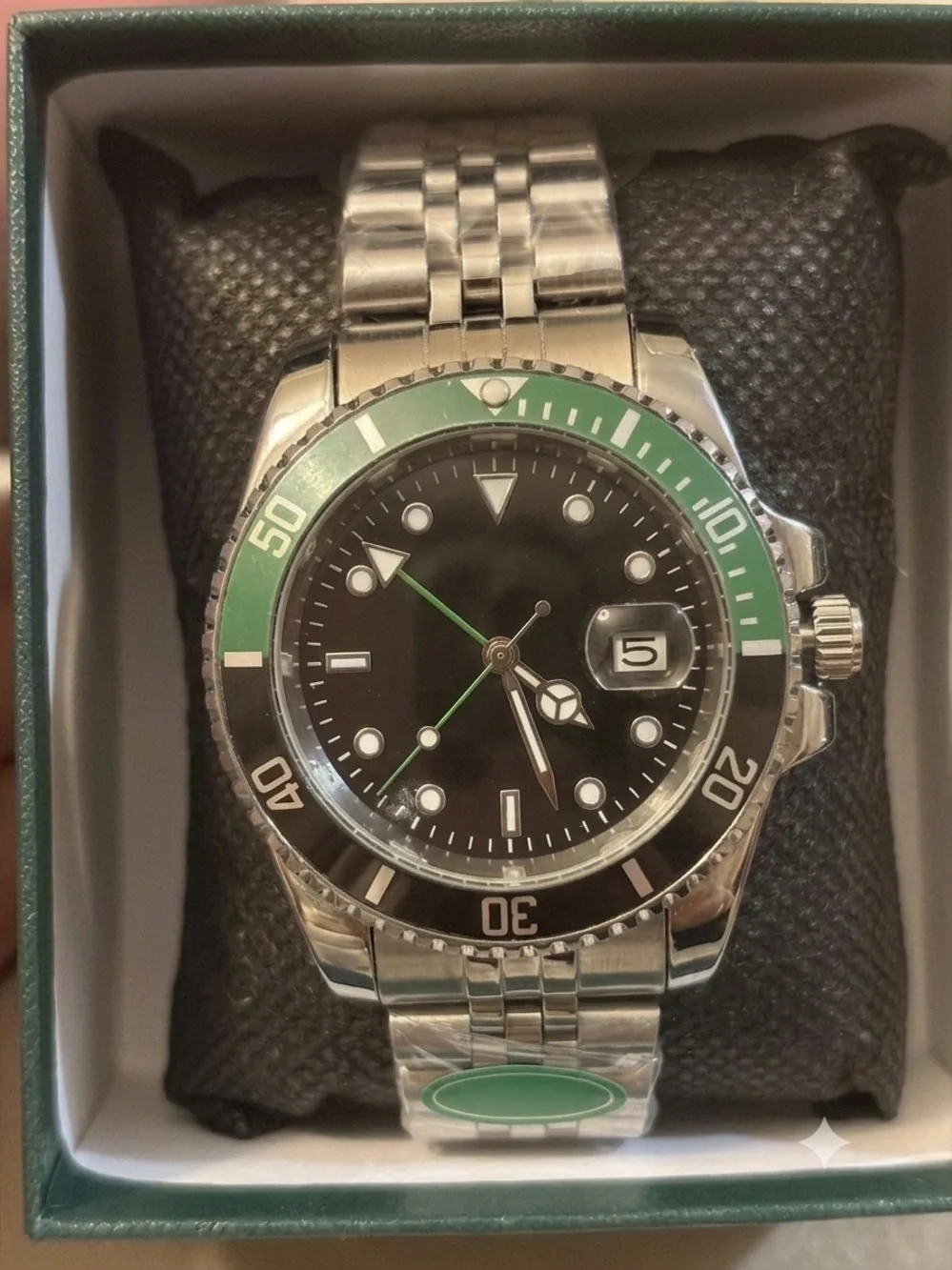 Men's Stainless Steel crown quartz Watches dm for pics